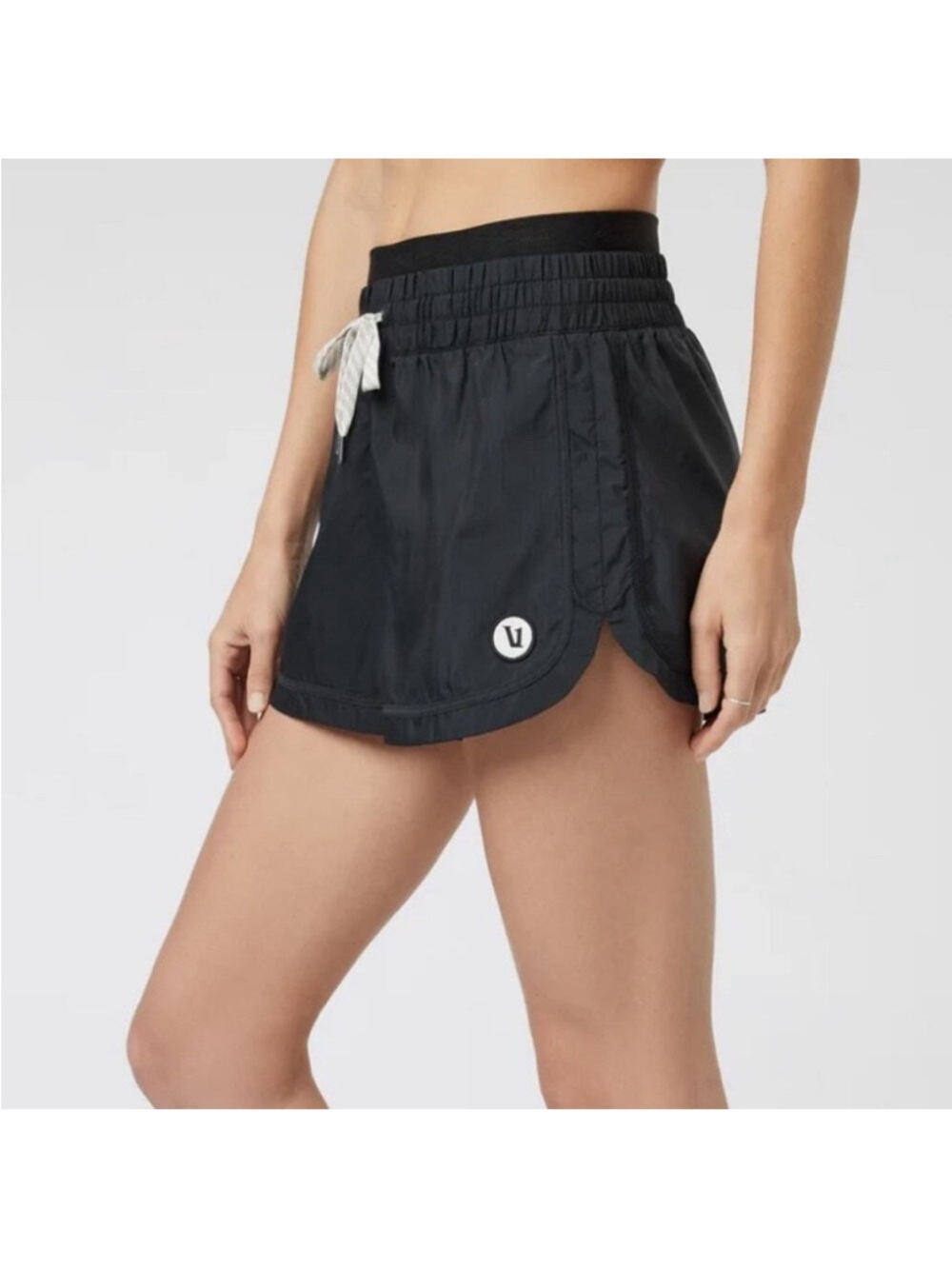 Vuori Halo Port Short Black Lightweight Running Athletic Shorts Lined Size M - Picture 2 of 9